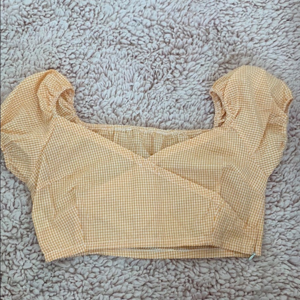 Orange crop top